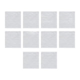 Maxbell 10 Pieces 3D Wall Panels for Bedroom, Bathroom, Kitchen Waterproof Wallpaper White