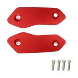 Maxbell 2 Pieces Motorcycle Mirror Block Off Plates Decoration Rearview Mirror Parts Red