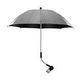 Maxbell Stroller Parasol Convenient Sun Protection for Trolley Beach Chair Pushchair Gray