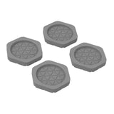 Maxbell 4x Washing Machine Anti Vibration Pads Universal for Refrigerator Dryer Home Hex Gray