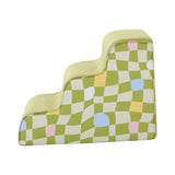 Maxbell Dog Stairs Detachable Washable Cover Compact 3 Steps for High Bed Climbing Bed Couch Green