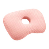 Maxbell Ear Piercing Pillow Neck Head Support with Ear Hole Washable Sleeping Pillow Pink