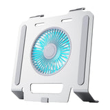 Maxbell Laptop Stand with Cooling Fan Stable Practical for Bedroom Apartments Travel Silver