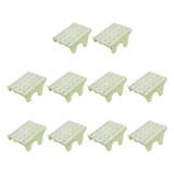 Maxbell 10Pcs Shoe Rack Organization Storage Shelf Display Stand for Entryway Garage Green