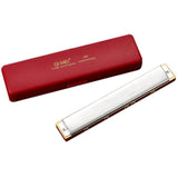 Harmonica 24 Holes Key of C with Case for Professional Player Beginner Students Gift for Music Fan - Aladdin Shoppers