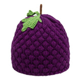 Maxbell Beanie for Women Handmade Comfortable Anime Casual Trendy Cute Fruit Hat Purple Grape Hat