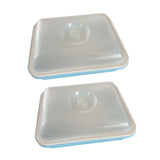 Maxbell 2 Pieces Garden Seed Sprouter Tray with Lid Beans Seedling Plant Germination Blue