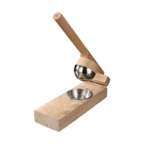 Maxbell Wood Mochi Maker Multifunctional Dough Pressing Tool for Pastry Home Camping rubber wood 8CM