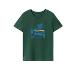 Maxbell Maxbell Women's T Shirt Summer Soft Sportswear Crew Neck Shirt for Beach Trip Hiking M Green