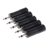 Maxbell 3x3.5mm 1/8"Male Plug Mono to 6.35mm 1/4"Female Jack Audio Converter 5Pcs/set