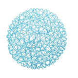 Maxbell Paper Lace Round Placemat Wedding Party Xmas Pub Hanging Decor Gift Blue - Aladdin Shoppers