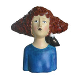 Maxbell 2x Nordic Style Lady Statue Figure Figurine for Tabletop Hotel Decor