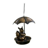 Maxbell Bird Feeder Garden Decoration with Roof Bird Food Tray for Gift Balcony Yard Squirrel