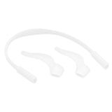 Maxbell 3xChildren's sunglasses Silicone Band Strap + Anti Slip Ear Hooks Holder White