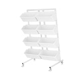 Maxbell Vertical Garden Planter Practical Raised Planter Box for Balcony Home Corner White