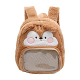 Maxbell Plush Backpack Creative Soft Stylish Plush Bag for Picnic Sport Kindergarten Brown