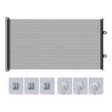 Maxbell Retractable Dog Gate for Kids or Pets Door Barrier Fence for Stairs Hallways 130x78cm