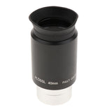 1.25inch Plossl 40mm Eyepiece 4-element Design Metal for Astronomy Telescope - Black+Silver - Aladdin Shoppers