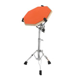 Maxbell Practice Drum Pad and Stand Adjustable Tripod Legs for Beginners Children Orange
