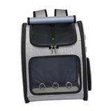 Maxbell Pet Carrier Backpack Pet Travel Bag for Hiking Travel Small Medium Sized Pet Gray