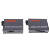 3x100/1000M Gigbit Ethernet to Fiber optic Media Converters SC Singlemode 25KM
