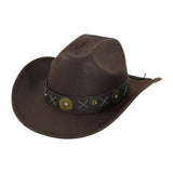 Maxbell Western Cowboy Hat for Women Men Fedora Hat for Outdoor Performance Carnival Style A