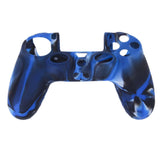 Maxbell Camo Silicone Protective Skin Case Cover for Sony PlayStation 4 PS4 Controller --Navy with Black