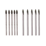 Maxbell Triangular Drill Bits Set Tiles Ceramic Glass  Opener 4mm and 6mm