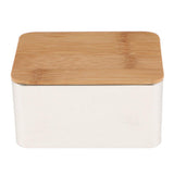Maxbell Bamboo Lid Tea Storage Box Organizer Container Wood Tea Caddy Container F