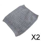 Maxbell 2xUnisex Cashmere Waistband Waist Warmer Abdominal Kidney Binder Belt Gray
