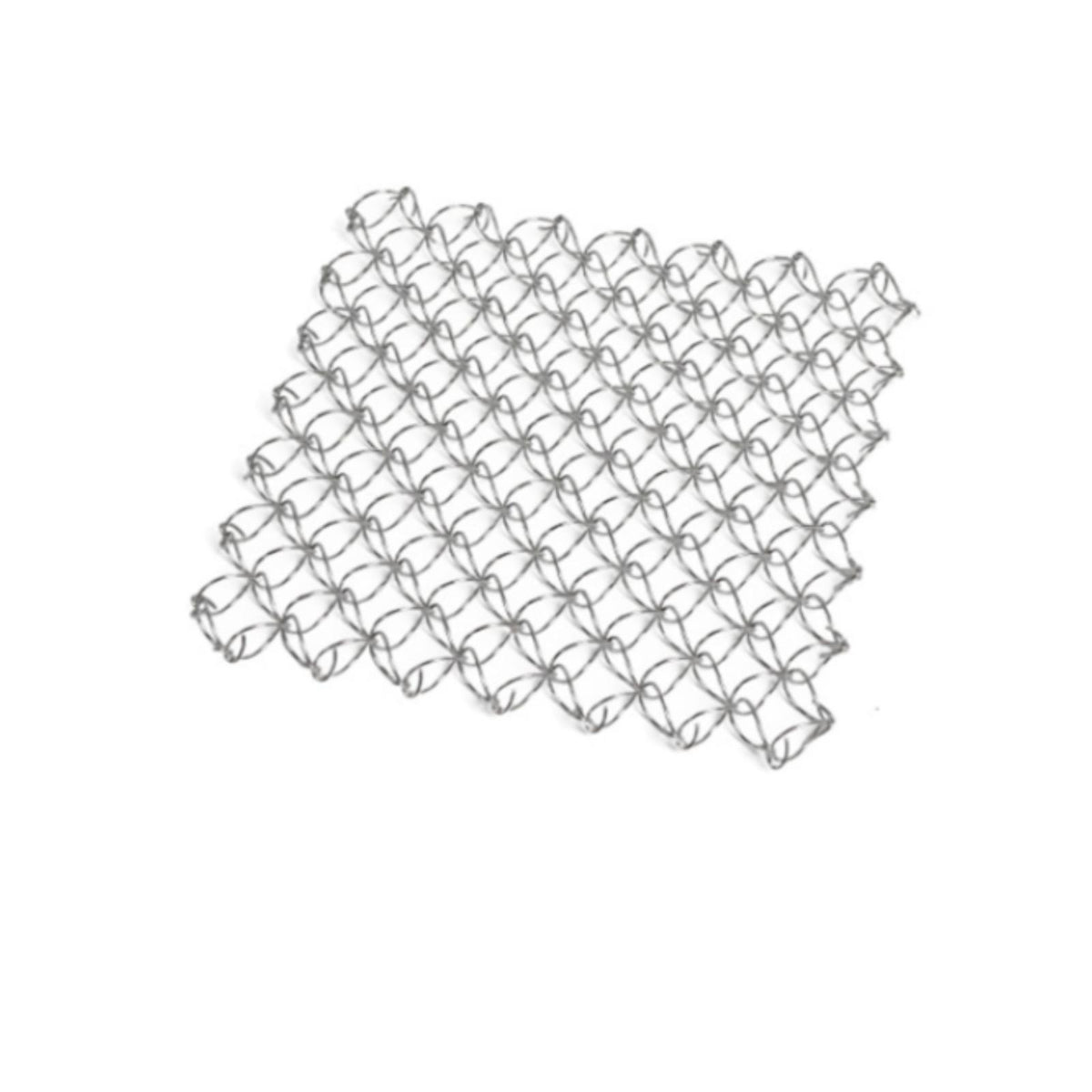 Maxbell Spring Net Coaster Heat Resistant Hollow Pot Mat for Cafe Kitchen Restaurant silver