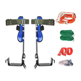 Maxbell Tree Climbing Spikes Tree Climbing Gear for Tree Trimming Tree Work Outdoor With Secure Rope