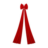 Large Christmas Bow Home Holiday Window Festival Craft Christmas Decorations Red
