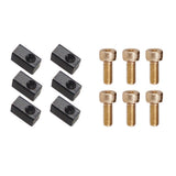 Maxbell 6 Sets Electric Guitar Hexagon Screws + Tremolo Bridge Saddle Insert Lock