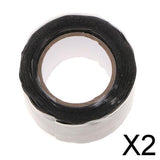 Maxbell 2xSilicone Repair Waterproof Bonding Tape Rescue Self Fusing 1.5mx2.5cmx0.5mm