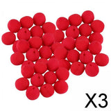 Maxbell 3x50x Red Clown Noses Bulk Costume Accessory for Performance Birthday Festival