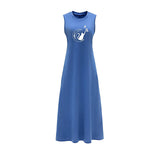 Maxbell Maxbell Women's Summer Dress Spring Sleeveless Maxi Dress for Party Office Going Out XXL