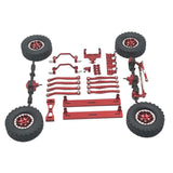 Maxbell 1/16 RC Upgrades Kit Front and Rear Shock Tower for C64 Model Truck DIY Accs red