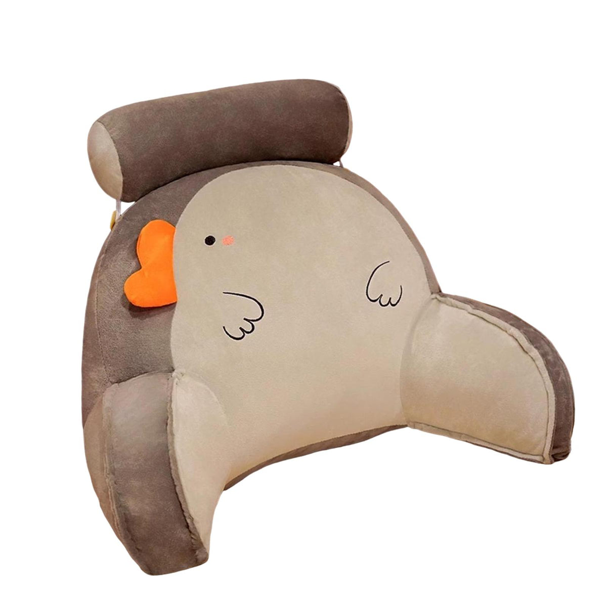 Maxbell Reading Pillow Back Rest Pillow for Sittingup for Living Room Watching Grey