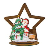 Christmas Diamond Kit Creative Xmas Figures for Bookshelf Fireplace Home