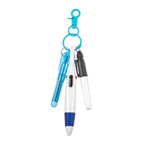 Maxbell Pen with Carabiner Clip Nurses Day Gift Multipurpose Shuttle Pen Retractable blue