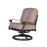 Maxbell Club Swivel Chairs With Cushion, Quality Outdoor Patio Furniture