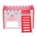 Maxbell Maxbell Cute Design Mini Small Animal Castle House Hamster Live Play House Red