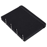 Maxbell Pin Display Holder 4 Pages Trading Pin Book for Home Tabletop Dressing Table Black