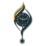 Maxbell Wall Clock Arabic Numbers Analog Simple for Living Room for Home Hotel Study Black