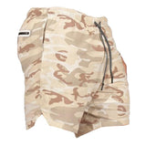 Maxbell Maxbell 2 in 1 Men Running Shorts Built In Base Layer Short Pants Pocket Brown L