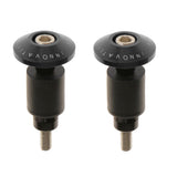 Maxbell Maxbell 7/8" CNC Motorcycle Streetbike Handlebar Cap Hand Grips Bar Ends Plugs Black