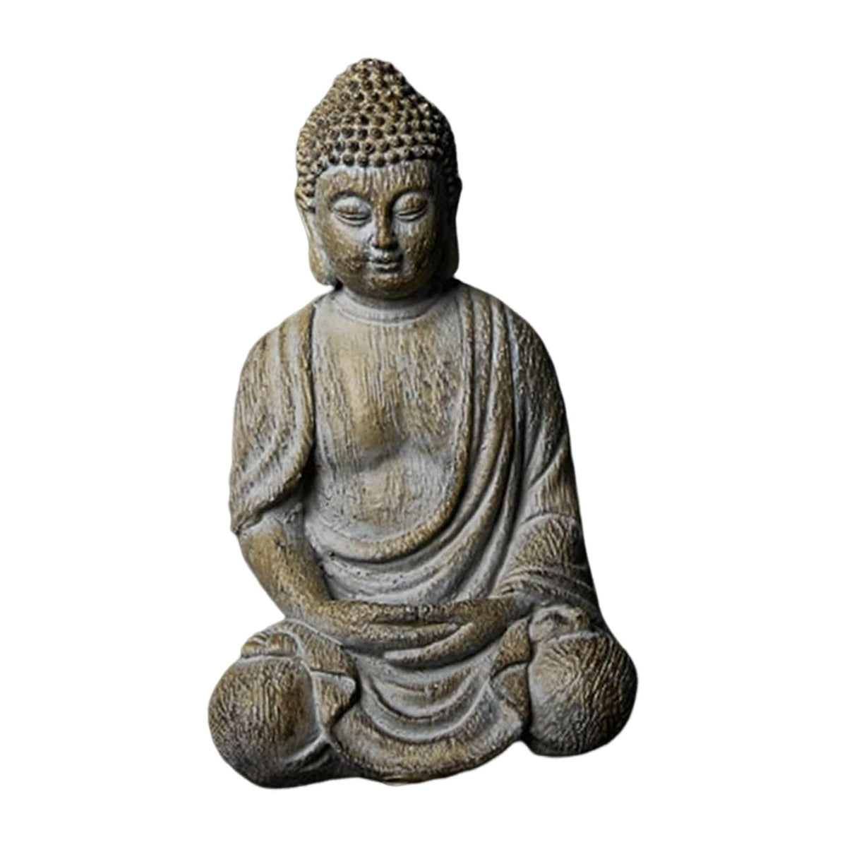 Maxbell Maxbell Antique Buddha Figurine Resin Statue Craft for Table Living Room Decor style A