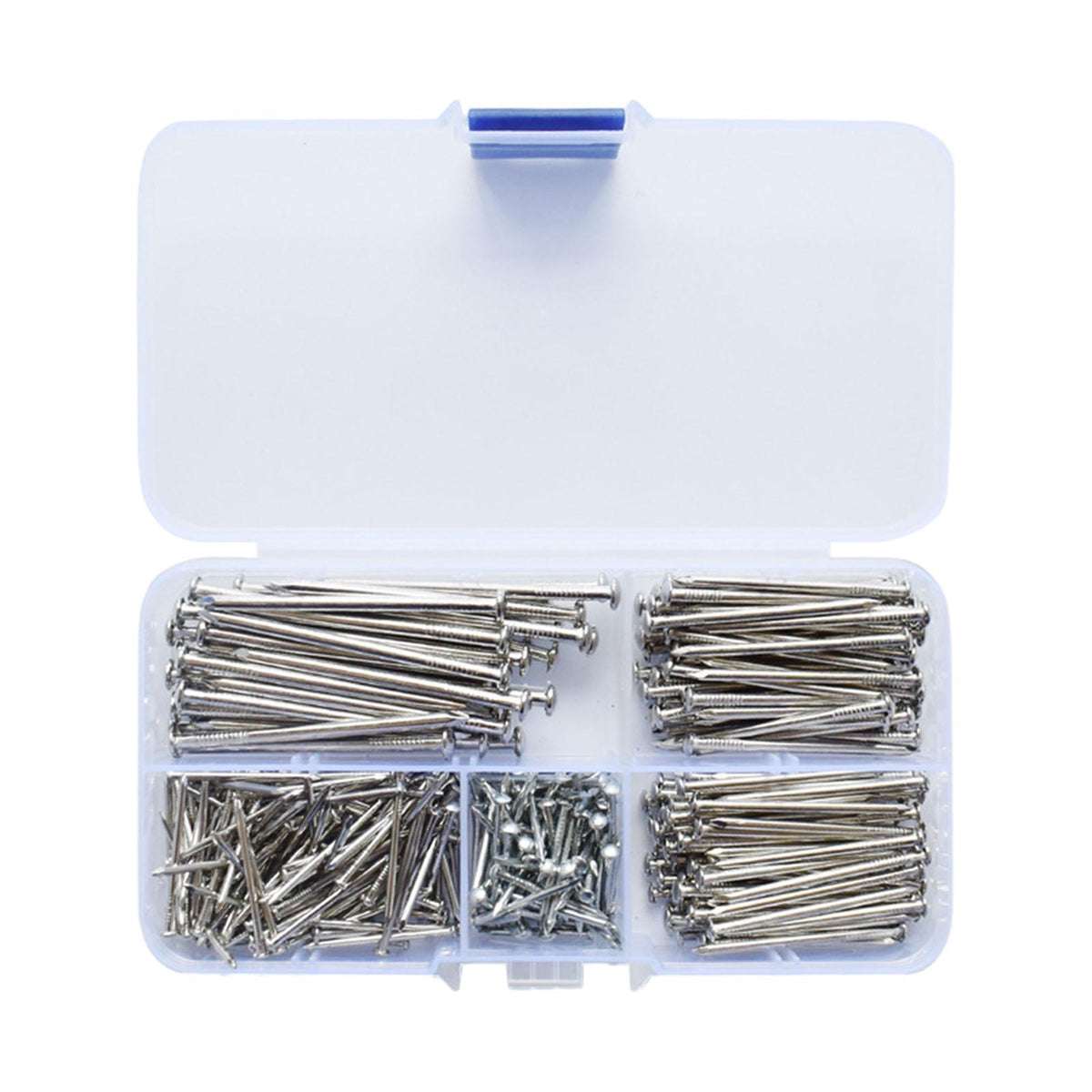 Maxbell Round Head Nail Tacks DIY Iron Hardware Nail for Hinges Boxes Craft Projects 350 Silver