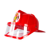 Children Kids Fireman Hat Fireman Gear Boy Girl Trendy Party Fire Safety Cap Red